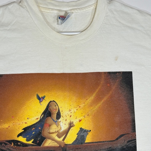 Vintage 90s Walt Disney Pocahontas Promo Single Stitch T-Shirt Size XL USA 1990s - Picture 8 of 16